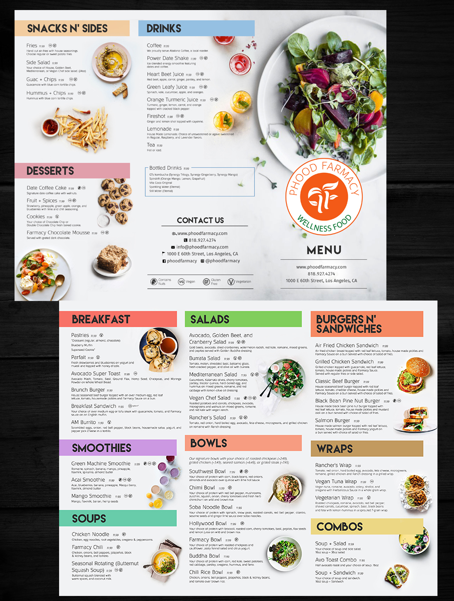 Menu Design by rug for this project | Design: #25313197