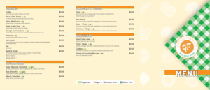 Menu Design by geb for this project | Design: #25184525