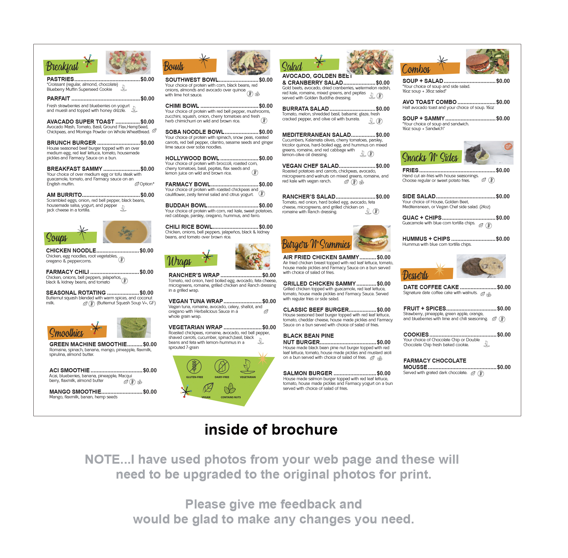 Menu Design by jmsgraphicdesign for this project | Design #25196410