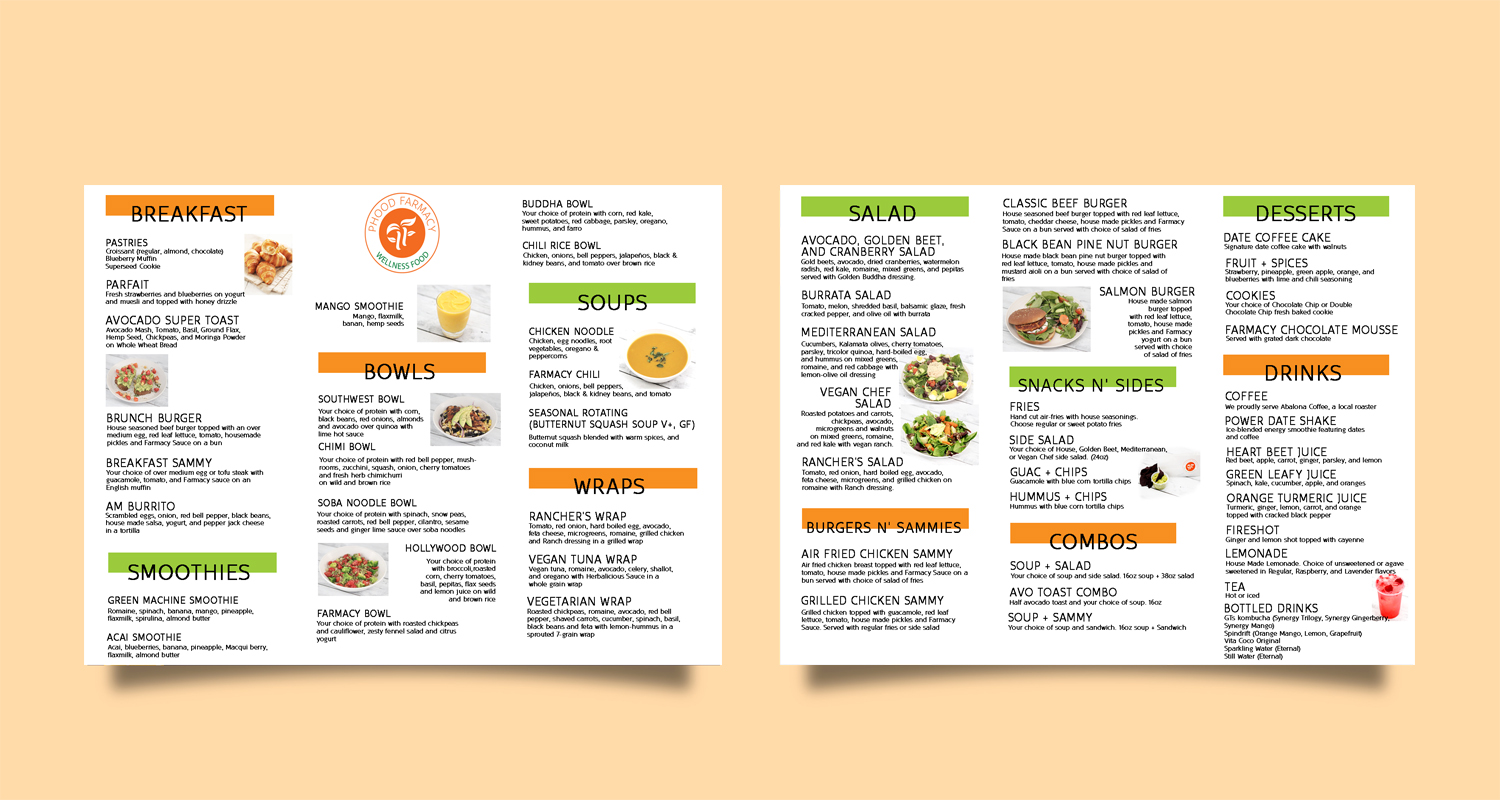 Menu Design by sormaz.tanja for this project | Design #25204195