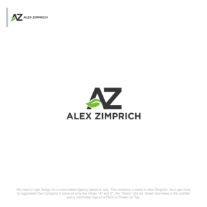 Maybe with the initials A and Z for the company´s name and for subtitle like 