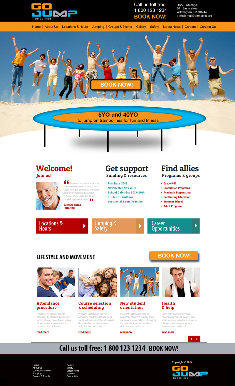 Web Design by uk for Jump N Skate Pty Ltd | Design #3357241