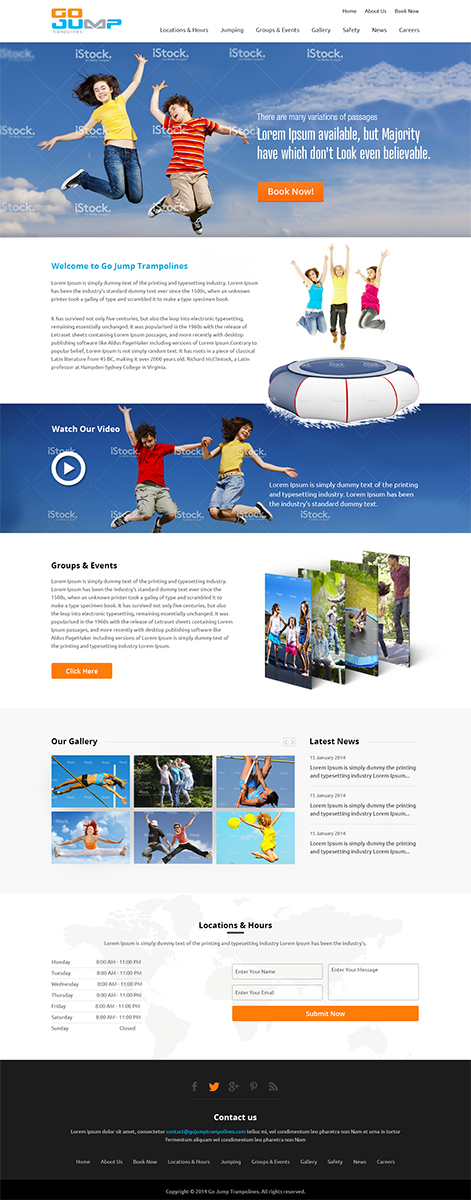 Web Design by Mayank Patel for Jump N Skate Pty Ltd | Design #3349469