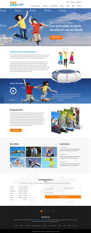 Web Design by Mayank Patel for Jump N Skate Pty Ltd | Design #3349469