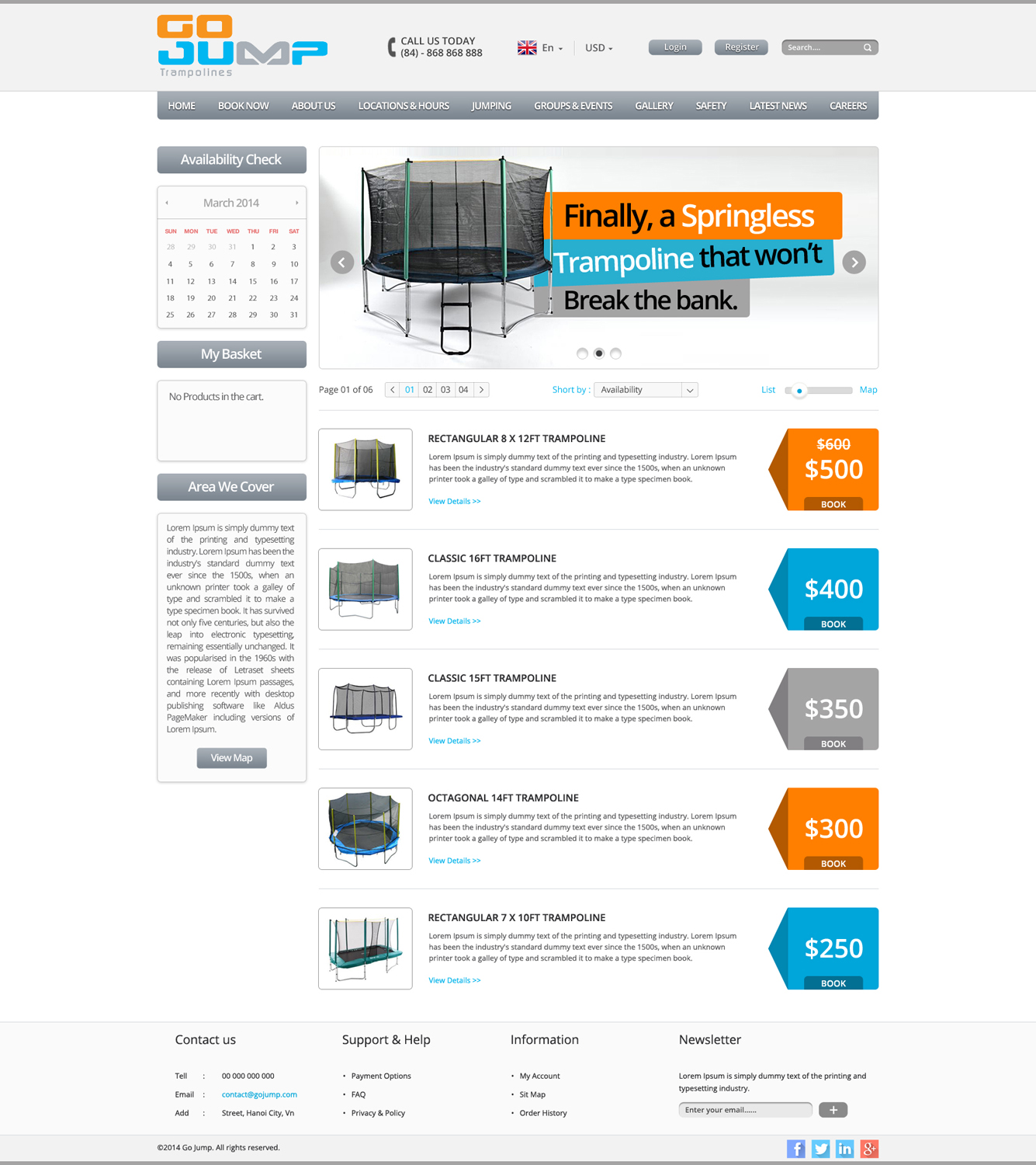 Web Design par Impressive Sol pour Jump N Skate Pty Ltd | Design #3353224