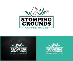 Stomping Grounds coffee house | Logo Design by MoonFeather