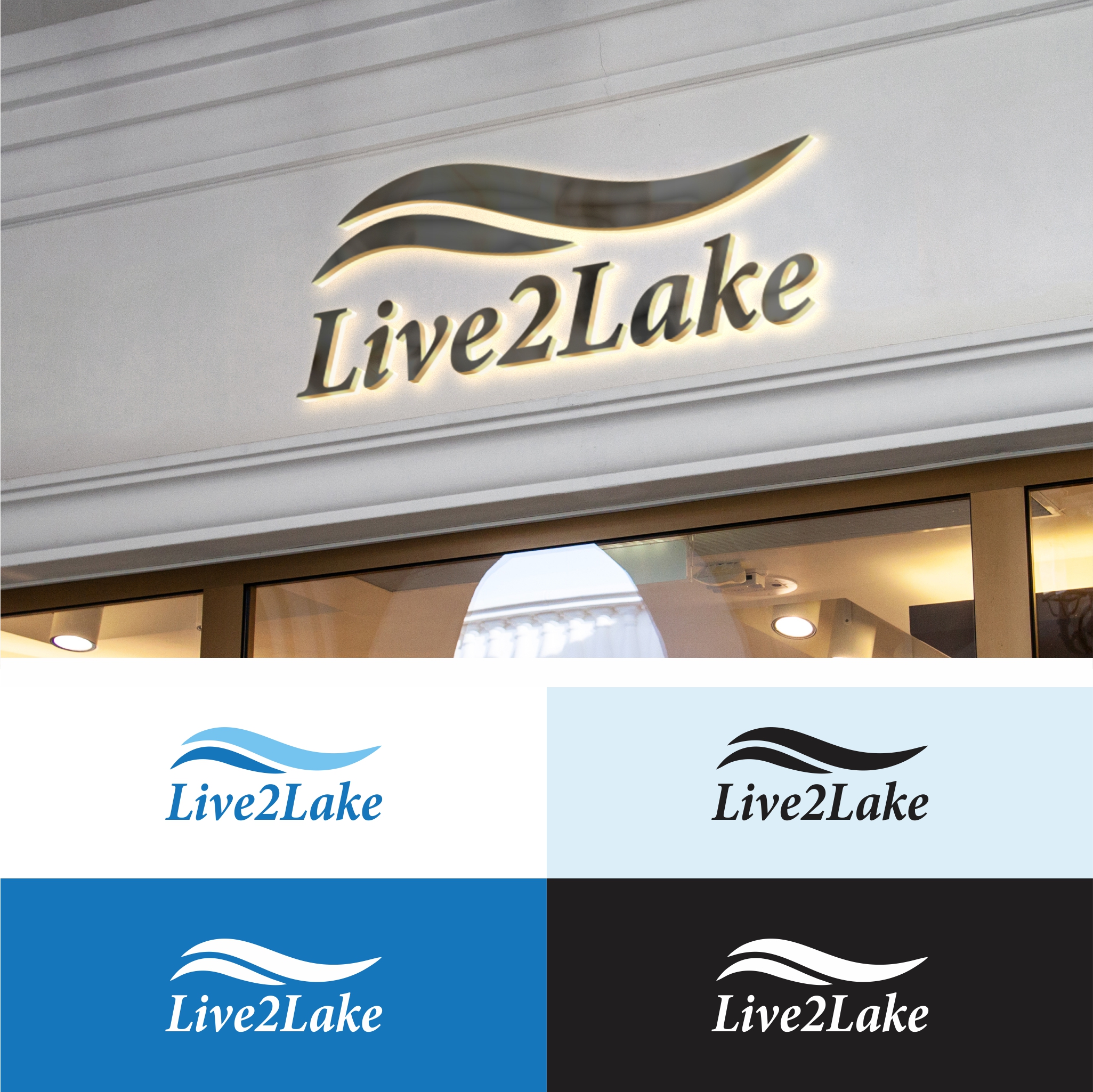 Logo Design by aidea19 for Live2Lake | Design #25181097