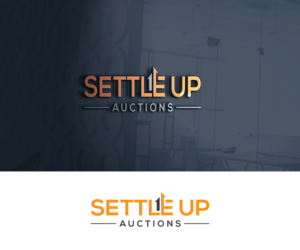 Settle Up Auctions | Logo Design by step forward 2