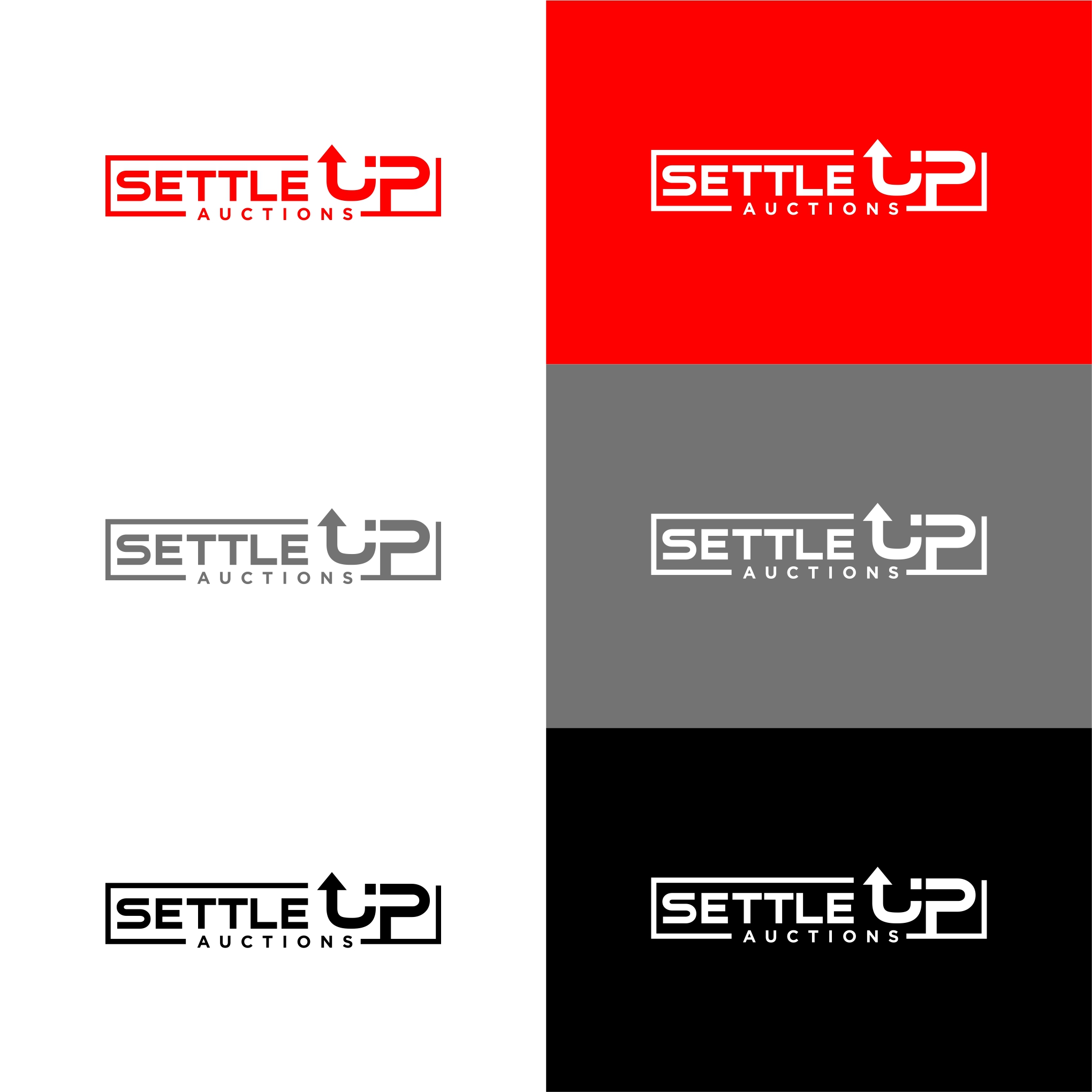 Logo Design by Rusmin Gustamin for Settle Up Auctions | Design #25243099