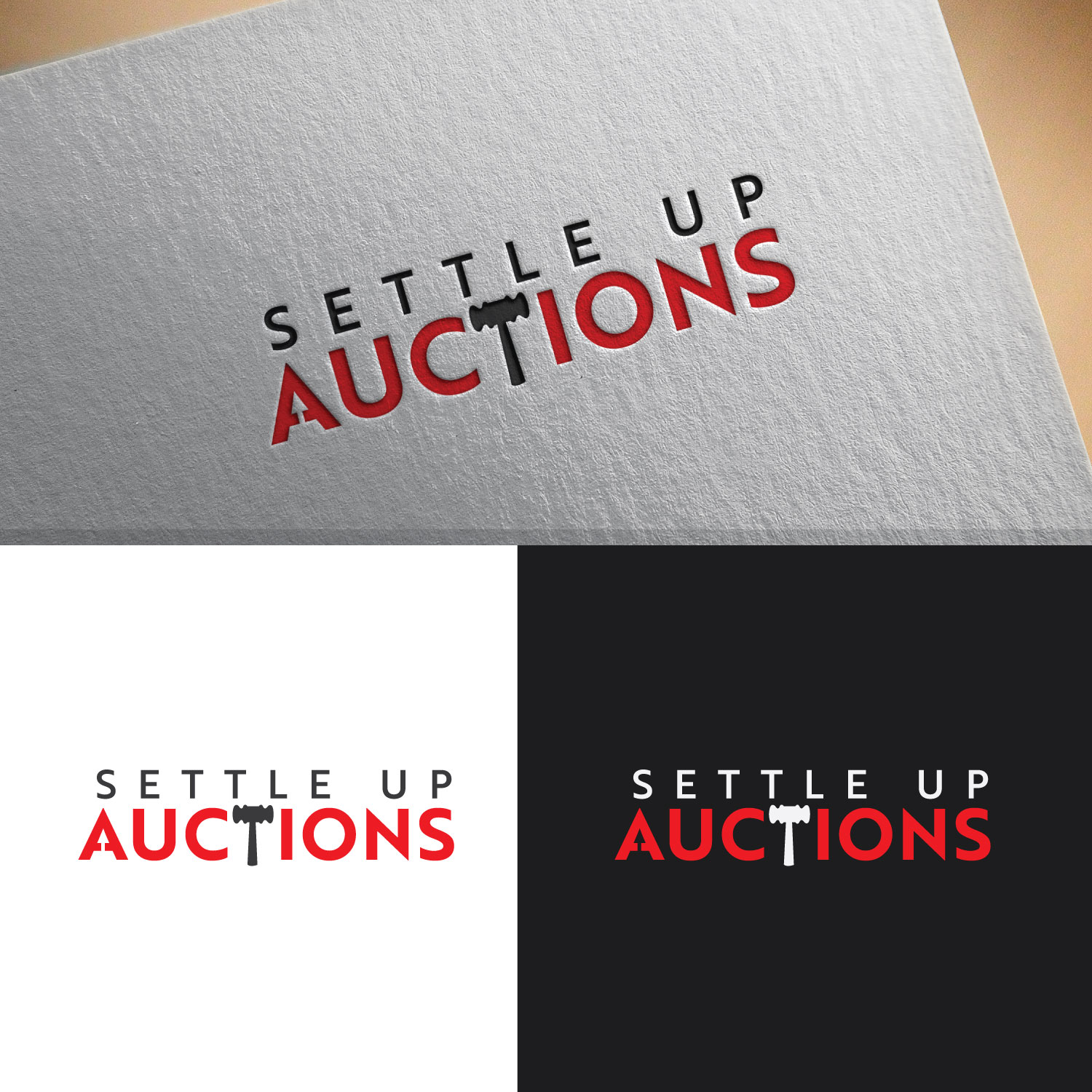 Logo Design by Logo bud design for Settle Up Auctions | Design #25186819