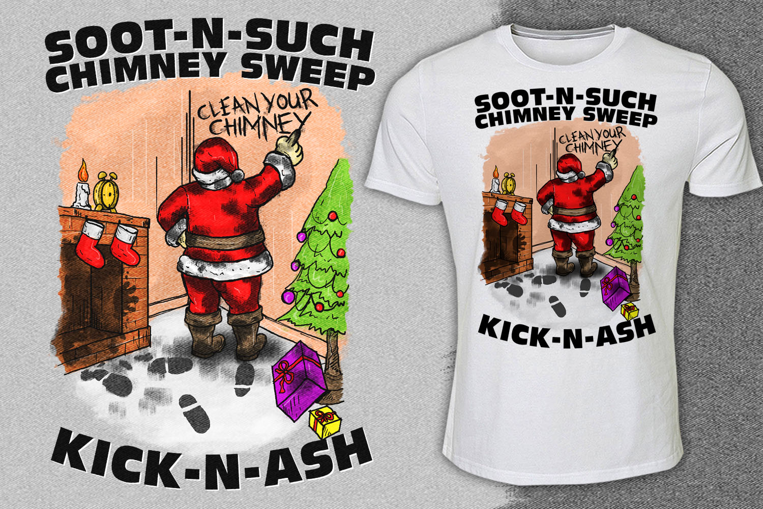 Diseño de Camiseta por Falih A para Soot-N-Such Chimney Sweep | Diseño #25188052