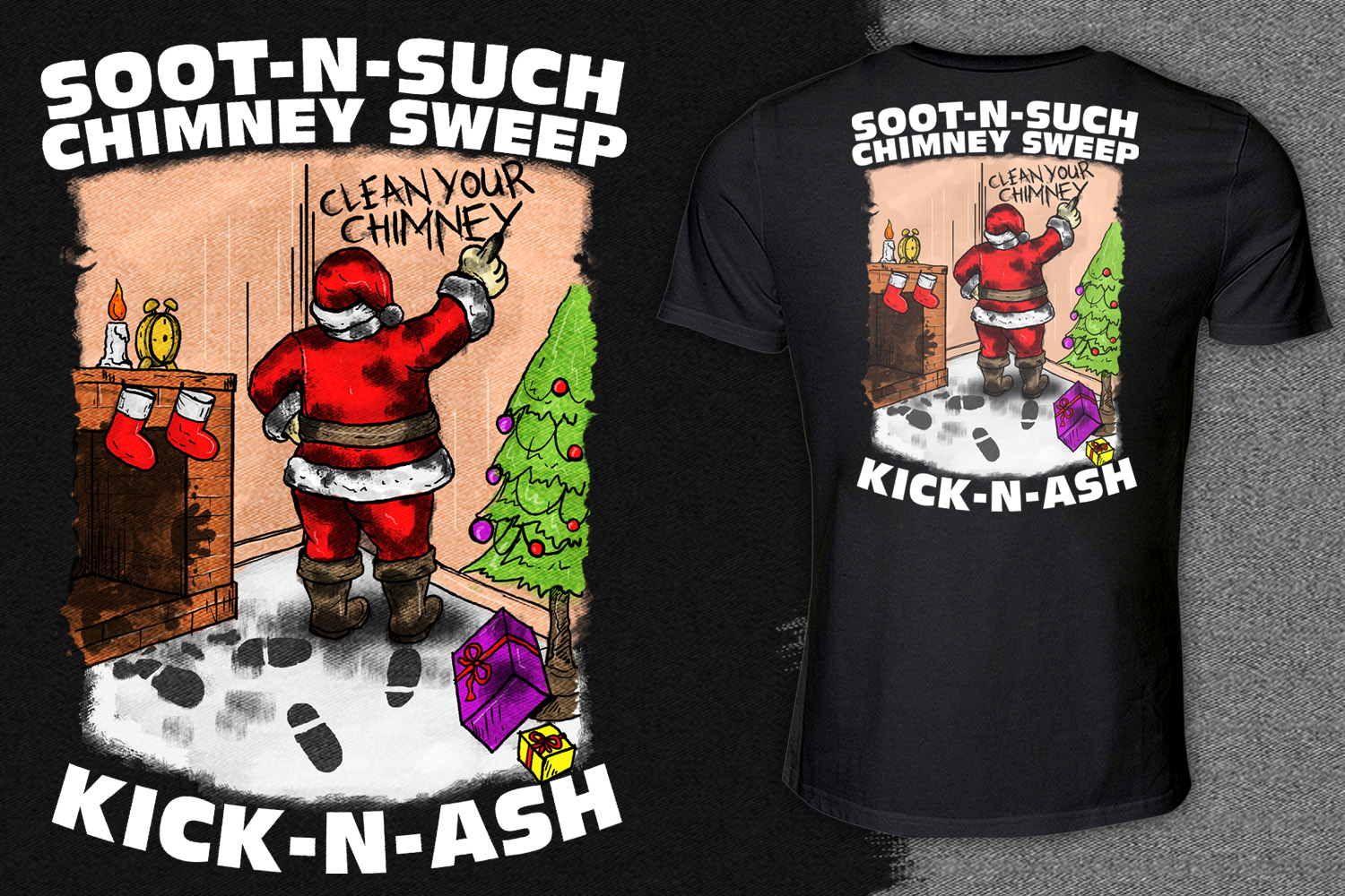 T-shirt Design by Falih A for Soot-N-Such Chimney Sweep | Design #25189752