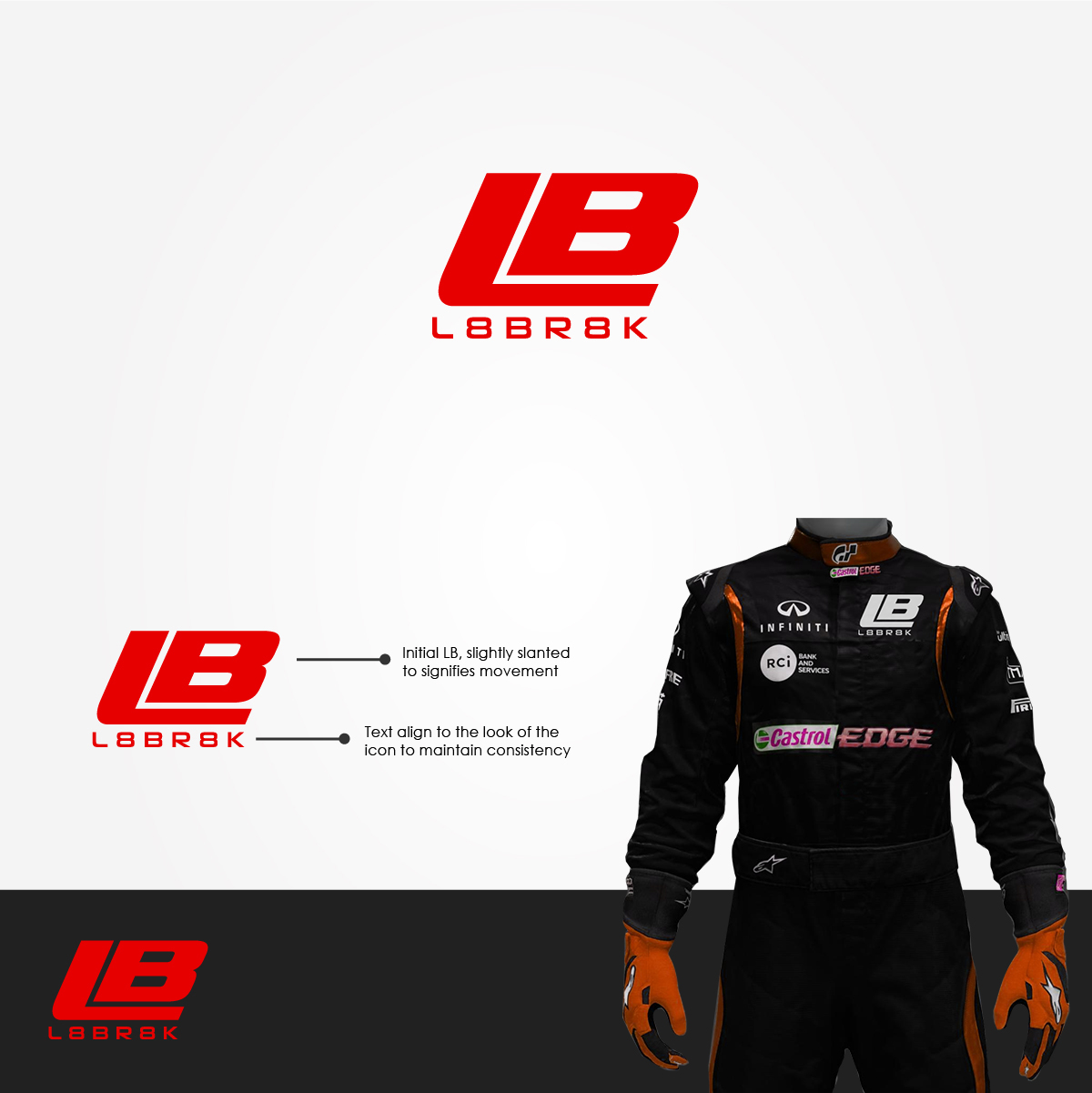 Logo Design by Brain.Art for L8BR8K | Design #25190856