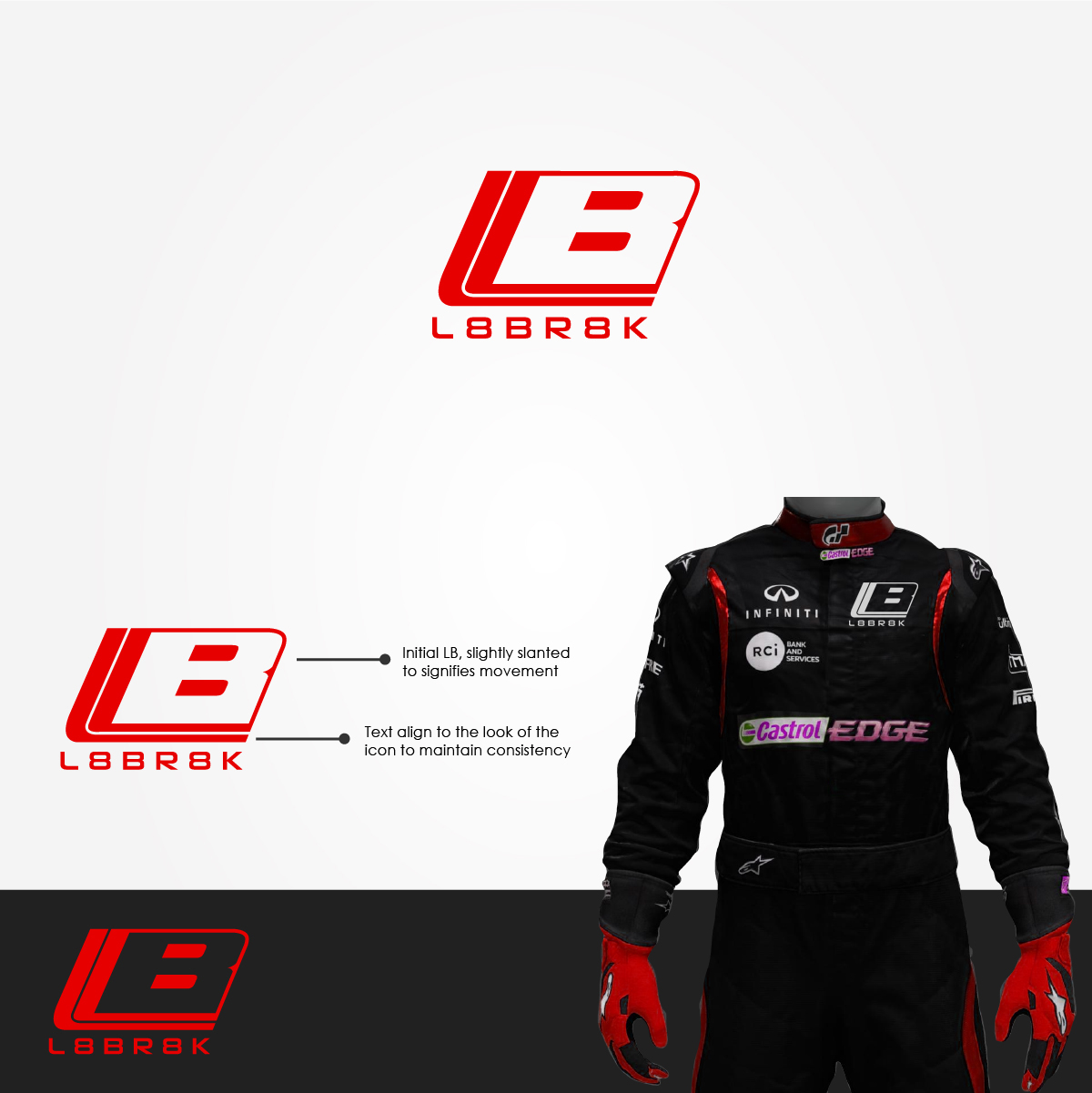 Logo Design by Brain.Art for L8BR8K | Design #25190997