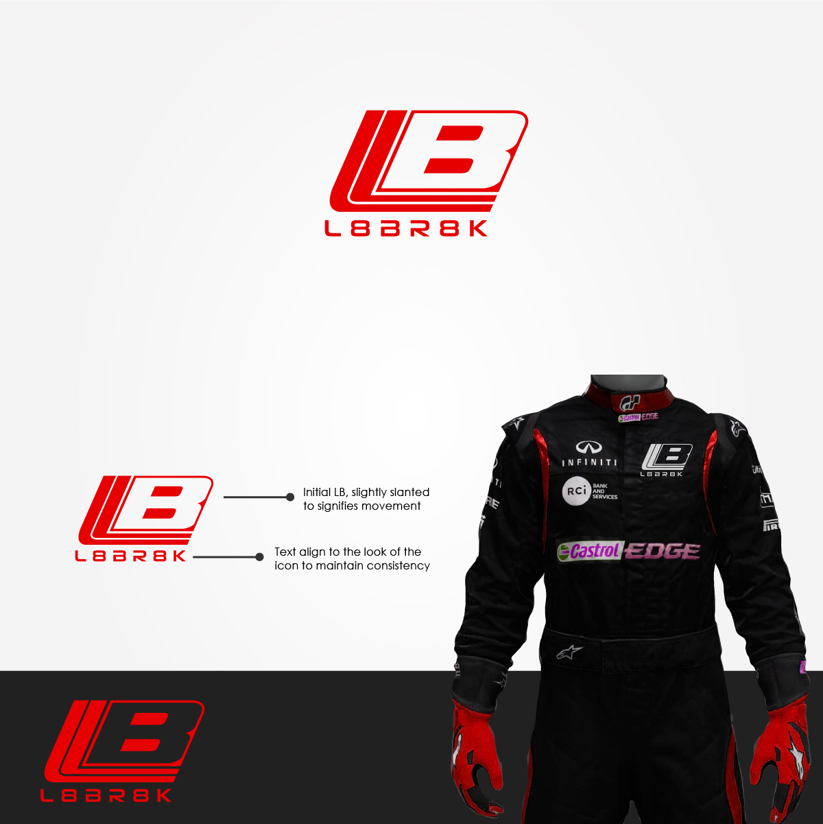Logo Design by Brain.Art for L8BR8K | Design #25194306