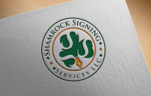 The name of the company is Shamrock Signing Services LLC.  I'd like the design to include a shamrock as well as the colors orange, white and green.  Perhaps the Shamrock could include or be designed using the 3 S's from the company name?  Idea concept below. | Logo Design by akterkhadijars