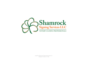The name of the company is Shamrock Signing Services LLC.  I'd like the design to include a shamrock as well as the colors orange, white and green.  Perhaps the Shamrock could include or be designed using the 3 S's from the company name?  Idea concept below. | Logo Design by InkThink by Scaurus