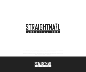 StraightNail Construction (may be in all caps) | Logo Design by Kejo87