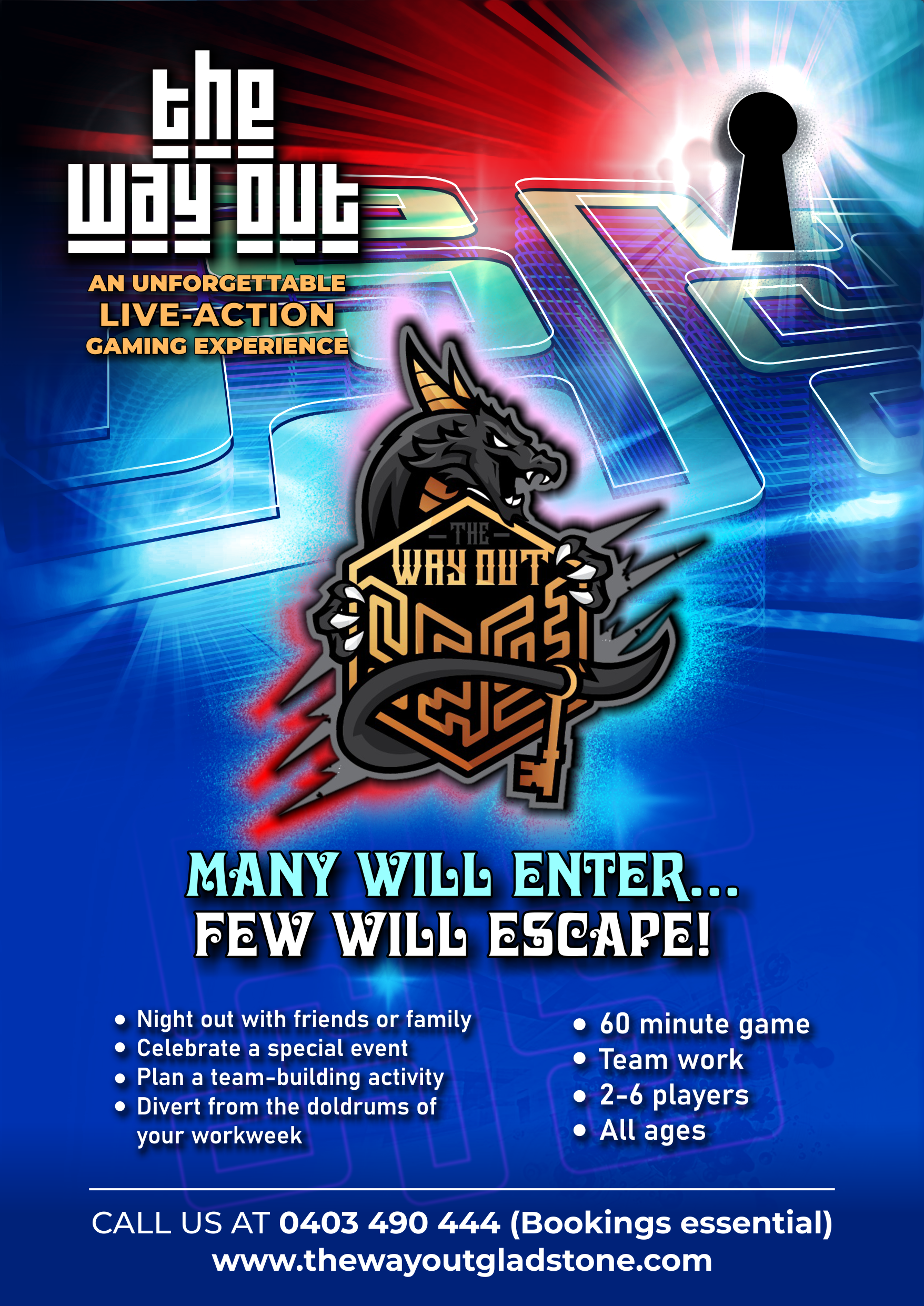 Design de Flyer par Digital EFX pour The Way Out Gladstone | Design #25207627