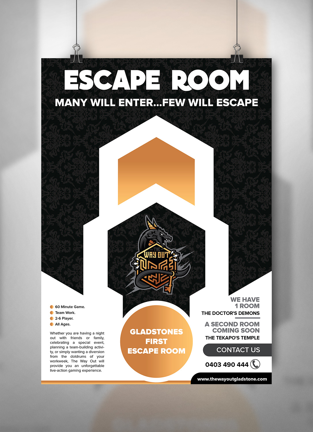 Design de Flyer par Deziners Zone pour The Way Out Gladstone | Design #25195993