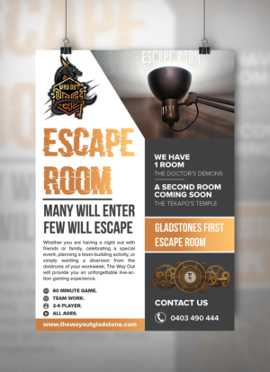 Flyer Design by Deziners Zone for The Way Out Gladstone | Design: #25195994