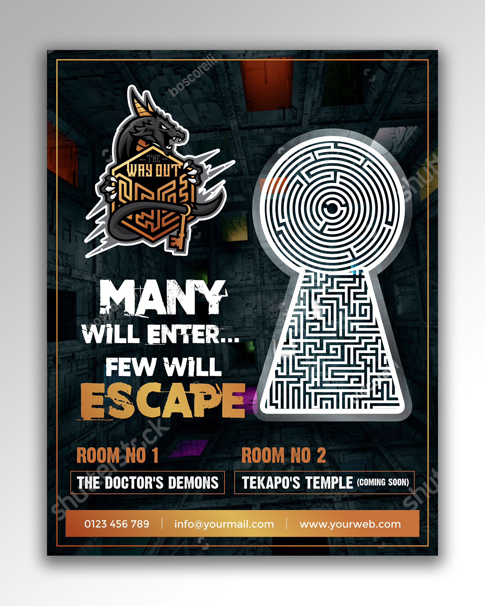 Flyer Design by ecorokerz for The Way Out Gladstone | Design #25187059