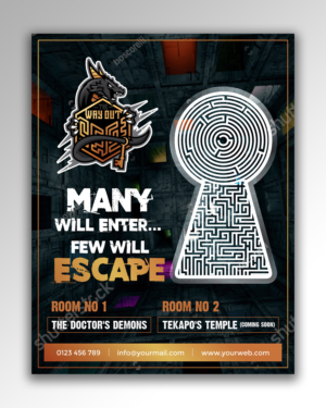 Flyer Design by ecorokerz for The Way Out Gladstone | Design #25187059