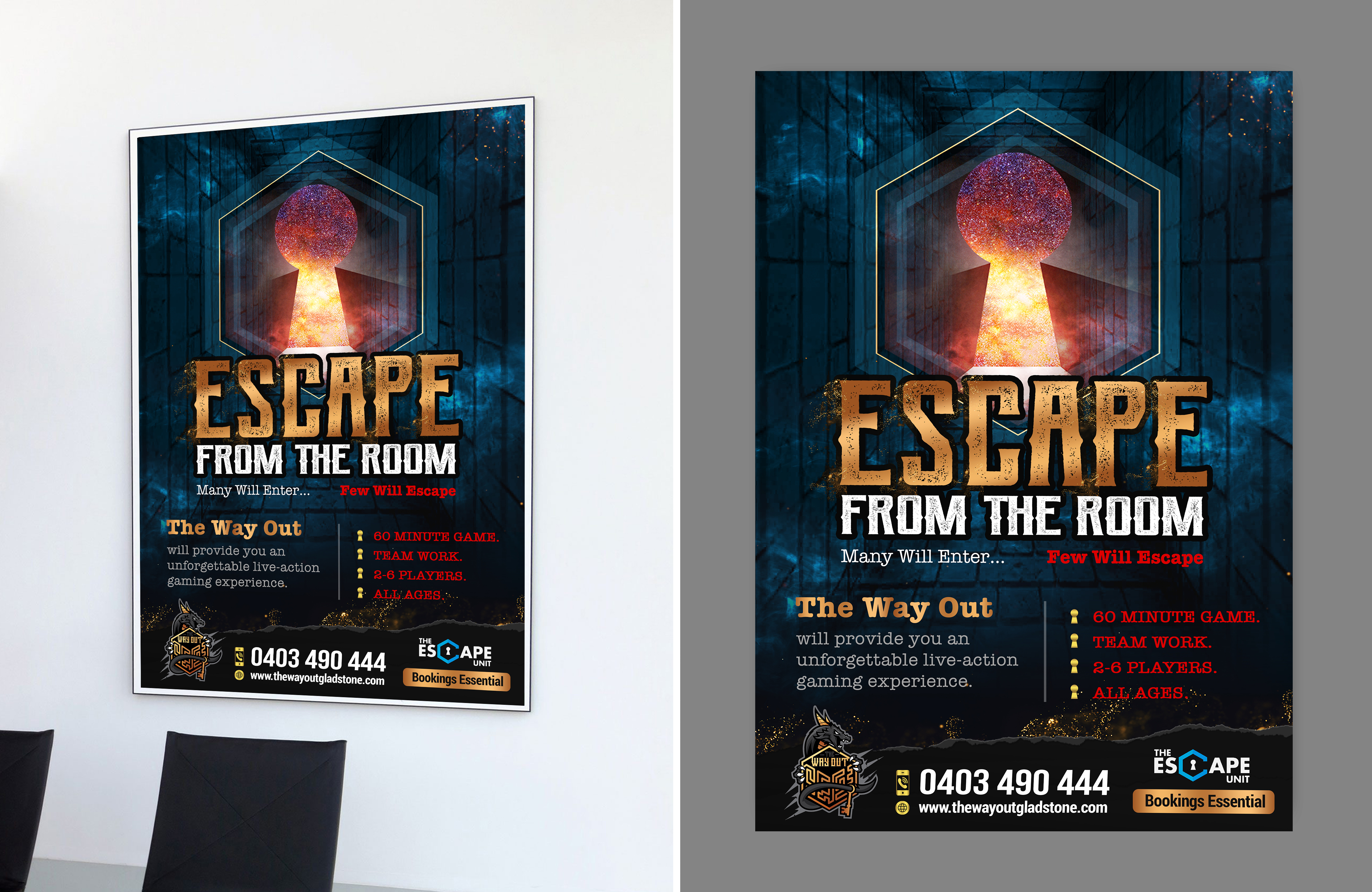 Design de Flyer par SAI DESIGNS pour The Way Out Gladstone | Design #25226273