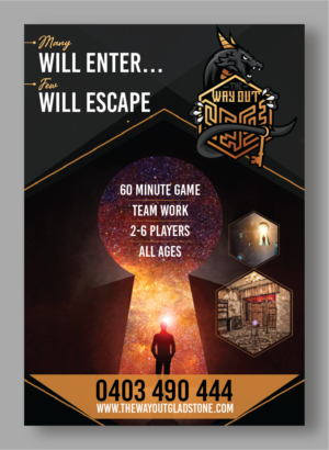 Design de Flyer par Titan Solbiz pour The Way Out Gladstone | Design : #25219205