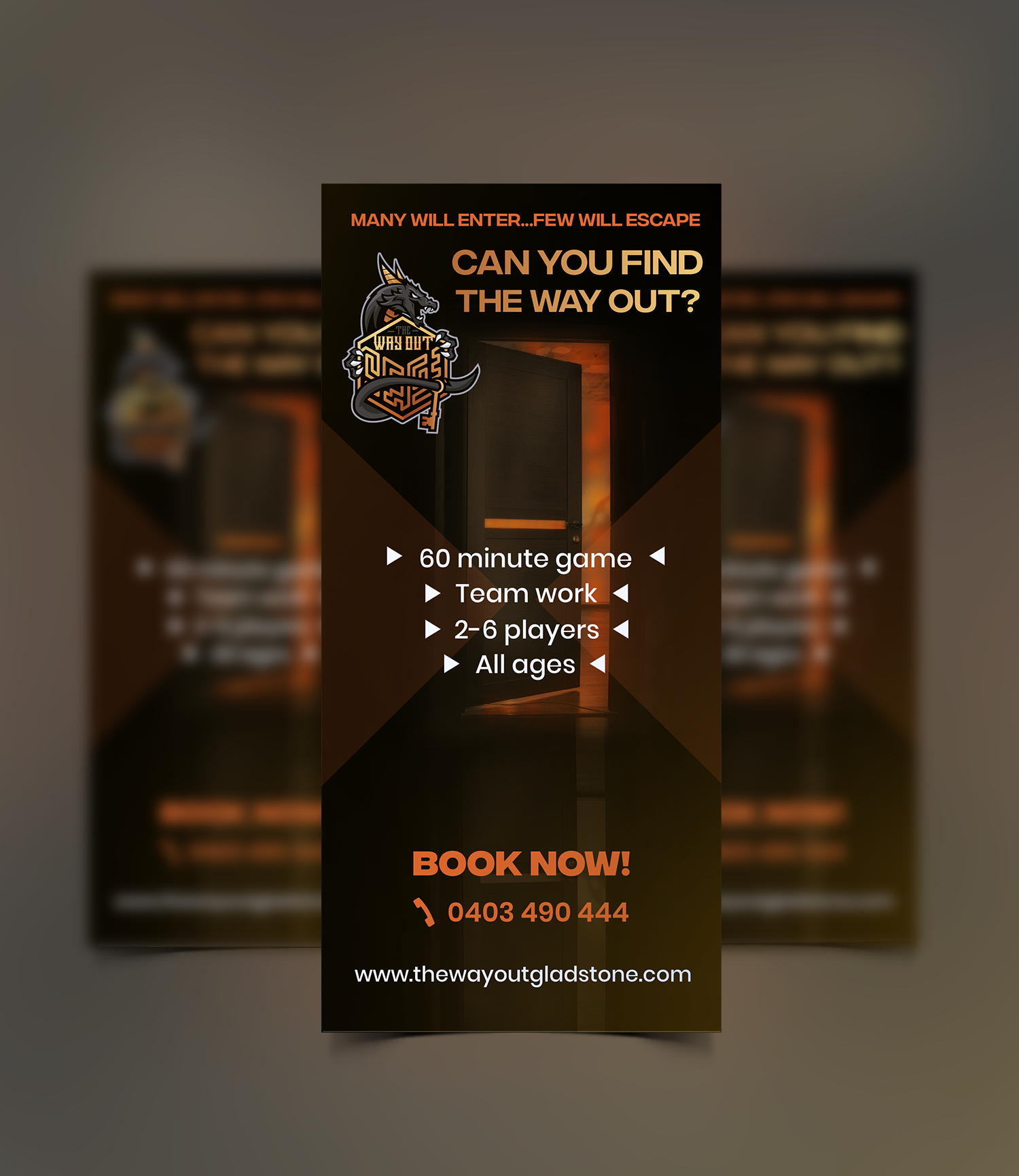 Design de Flyer par KatieM pour The Way Out Gladstone | Design #25189391