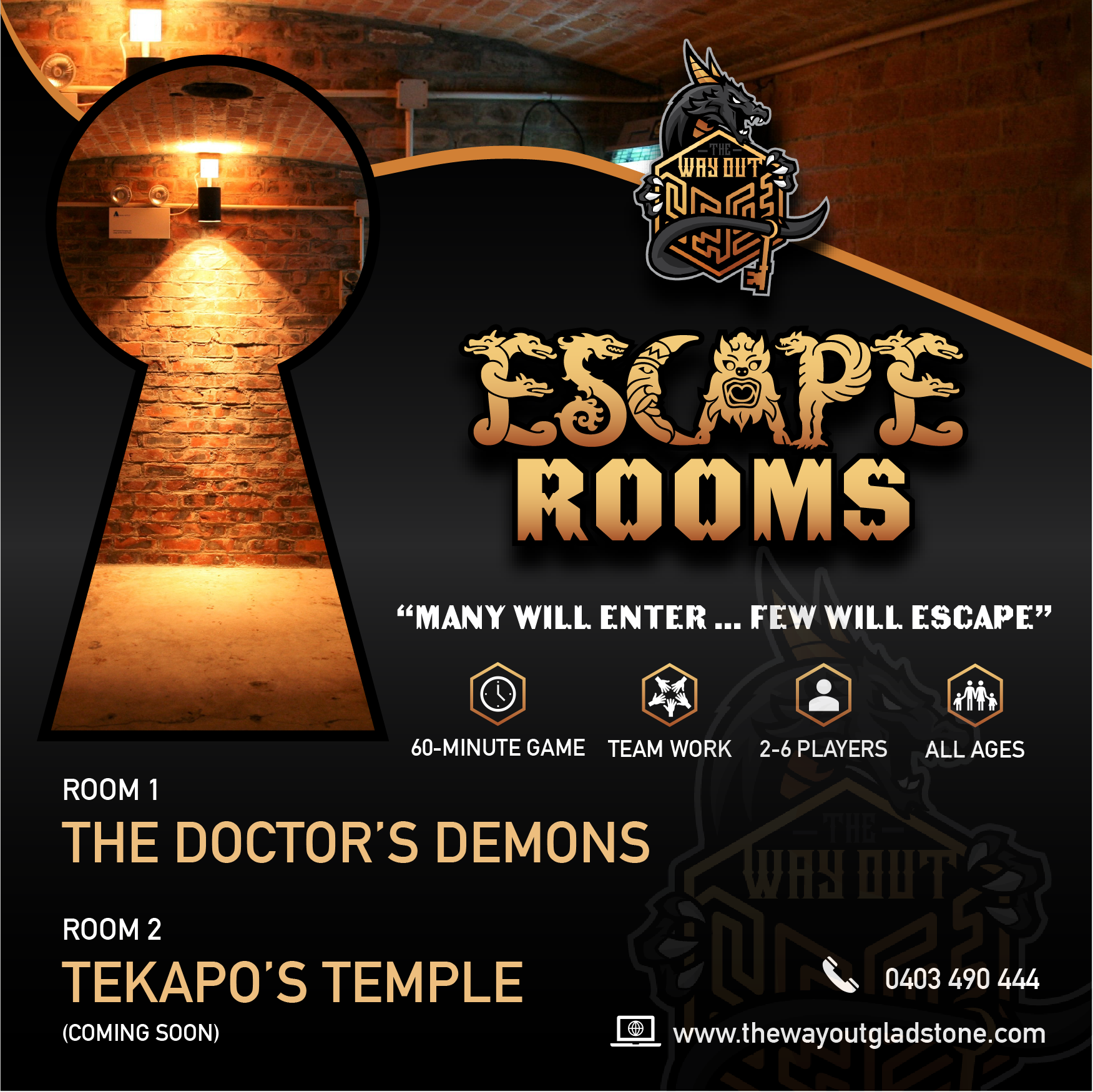 Design de Flyer par MNB pour The Way Out Gladstone | Design #25189769