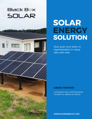 Flyer-Design von Cosmos Studios für Black Box Solar Limited | Design #25202533