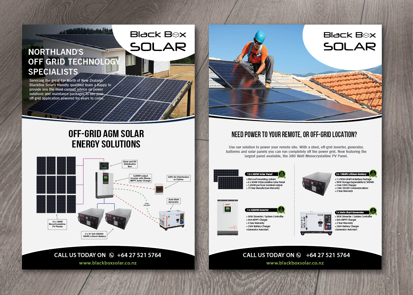 Flyer Design by alex989 for Black Box Solar Limited | Design #25217036