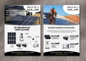 Flyer Design by alex989 for Black Box Solar Limited | Design: #25217036
