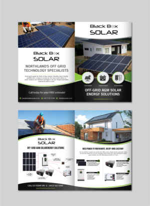 Flyer Design by alex989 for Black Box Solar Limited | Design: #25252321