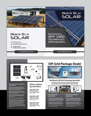 Design de Flyer par Deziners Zone pour Black Box Solar Limited | Design : #25199603