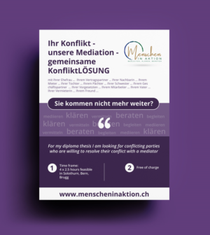 Ihr Konflikt - unsere Mediation - gemeinsame KonfliktLÖSUNG | Diseño de Flyer por JK18