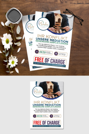 Ihr Konflikt - unsere Mediation - gemeinsame KonfliktLÖSUNG | Diseño de Flyer por ZeneFashions