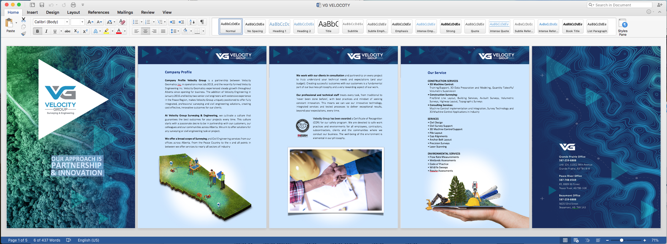 Word Template Design by Henry Douglas Cruz for Velocity Group | Design #25219844