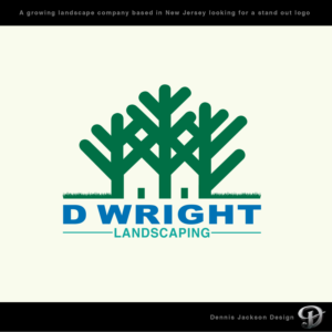D Wright Landscaping | Diseño de Logo por Dennis Jackson Design
