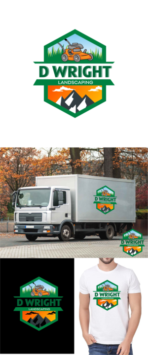 D Wright Landscaping | Diseño de Logo por M 8