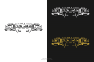 Papa Doble | Logo Design by InkThink by Scaurus