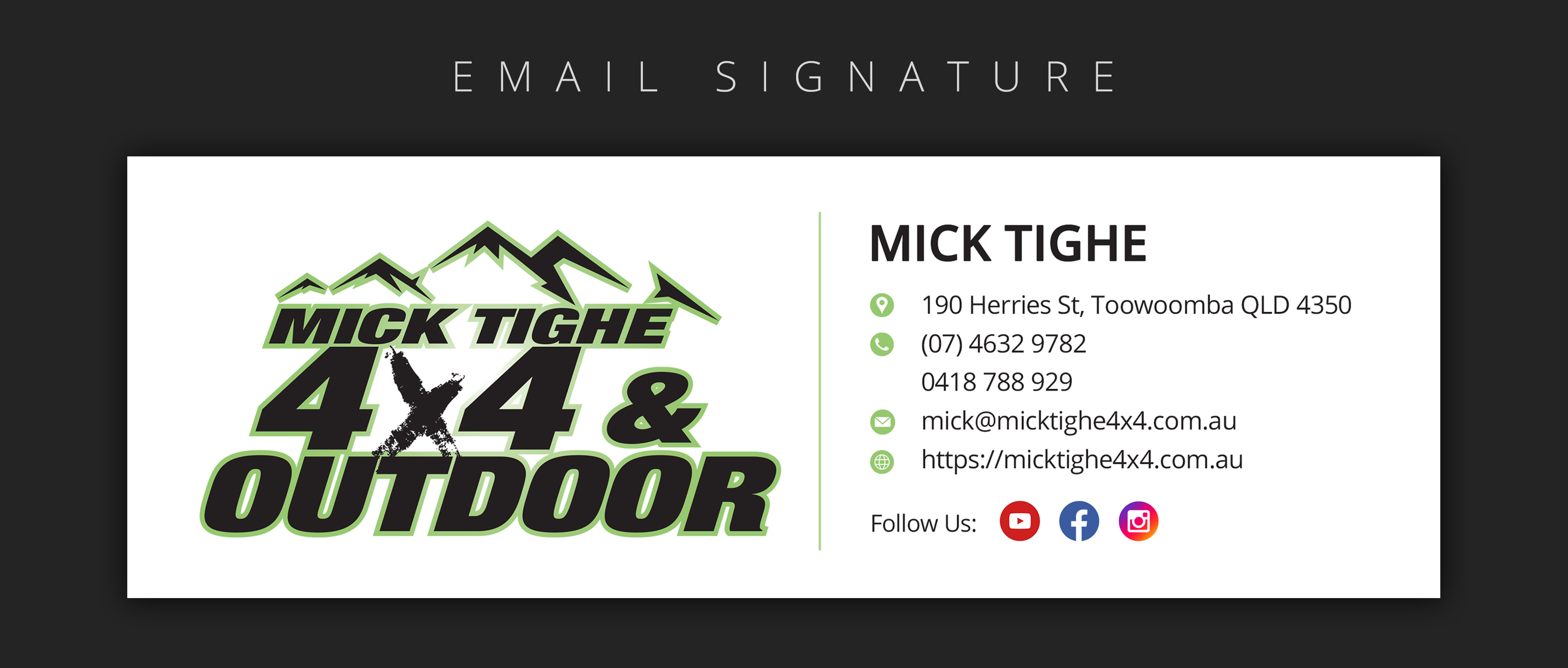 Diseño Gráfico por ARTOGRAPHY para Mick Tighe 4x4 & Outdoor | Diseño #25196189