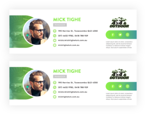 Email signature  | Graphic Design by aberyor