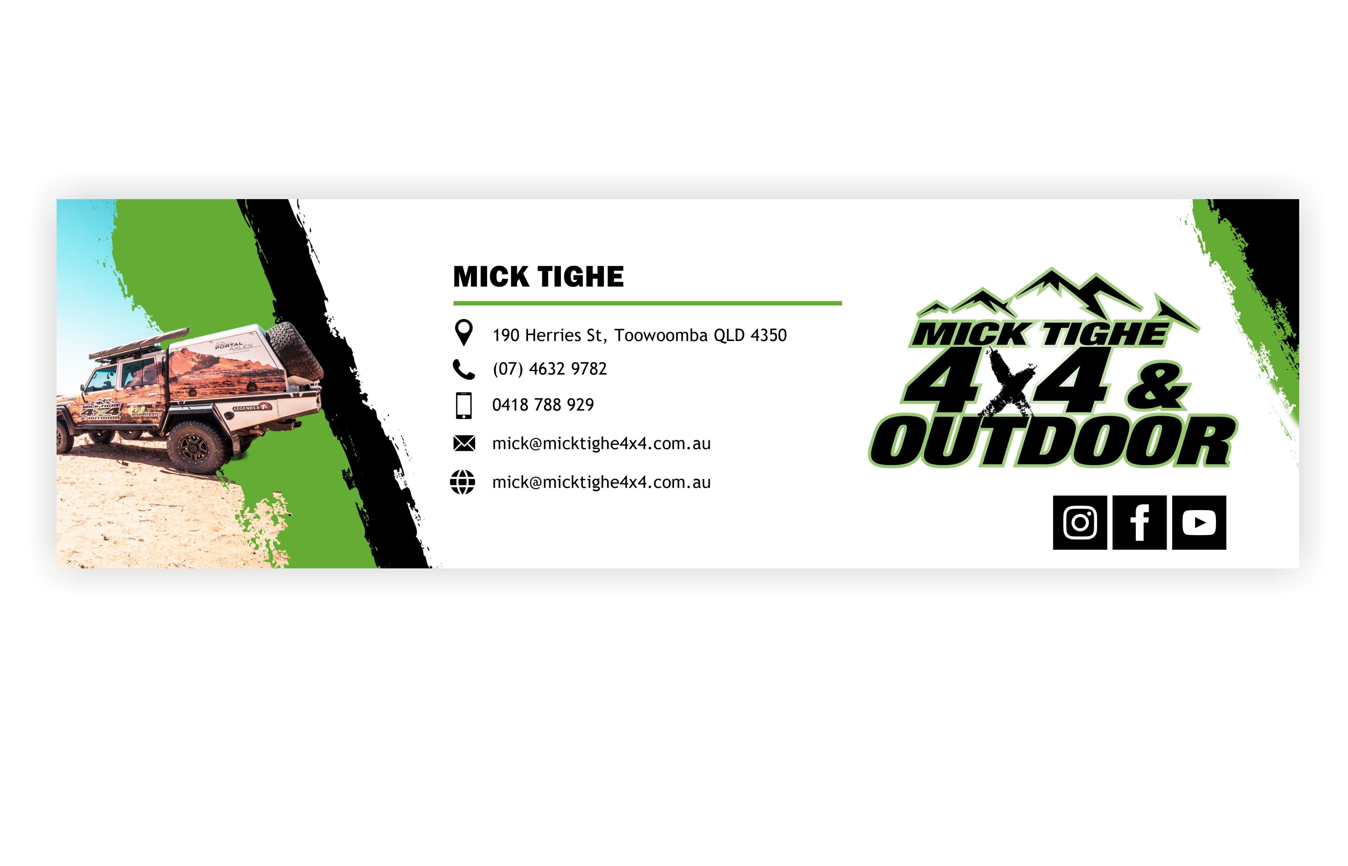 Graphic Design by ammar_ed for Mick Tighe 4x4 & Outdoor | Design #25193514