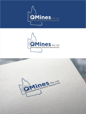QMines Pty Ltd - Developing Mineral Resources | Diseño de Logo por cjssan