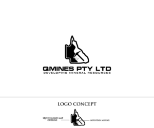 QMines Pty Ltd - Developing Mineral Resources | Diseño de Logo por Ochieng