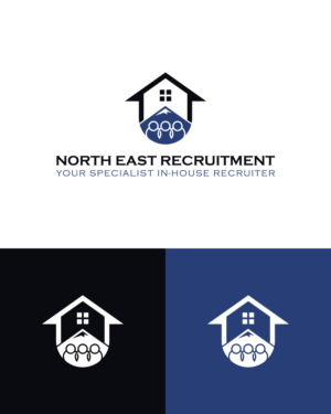 Under the image, North East Recruitment with the bi-line "your specialist in-house recruiter". I would like one design with all the words and another with just the logo and North East Recruitment  so I can use it on my email. | Logo Design by Md Shehidul Islam Rimon