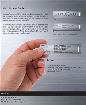 Business Card Design by YohanRA for this project | Design #3017681
