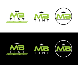 Logo Design by MoonFeather for MB TINT & SIGNAGE | Design #25200035